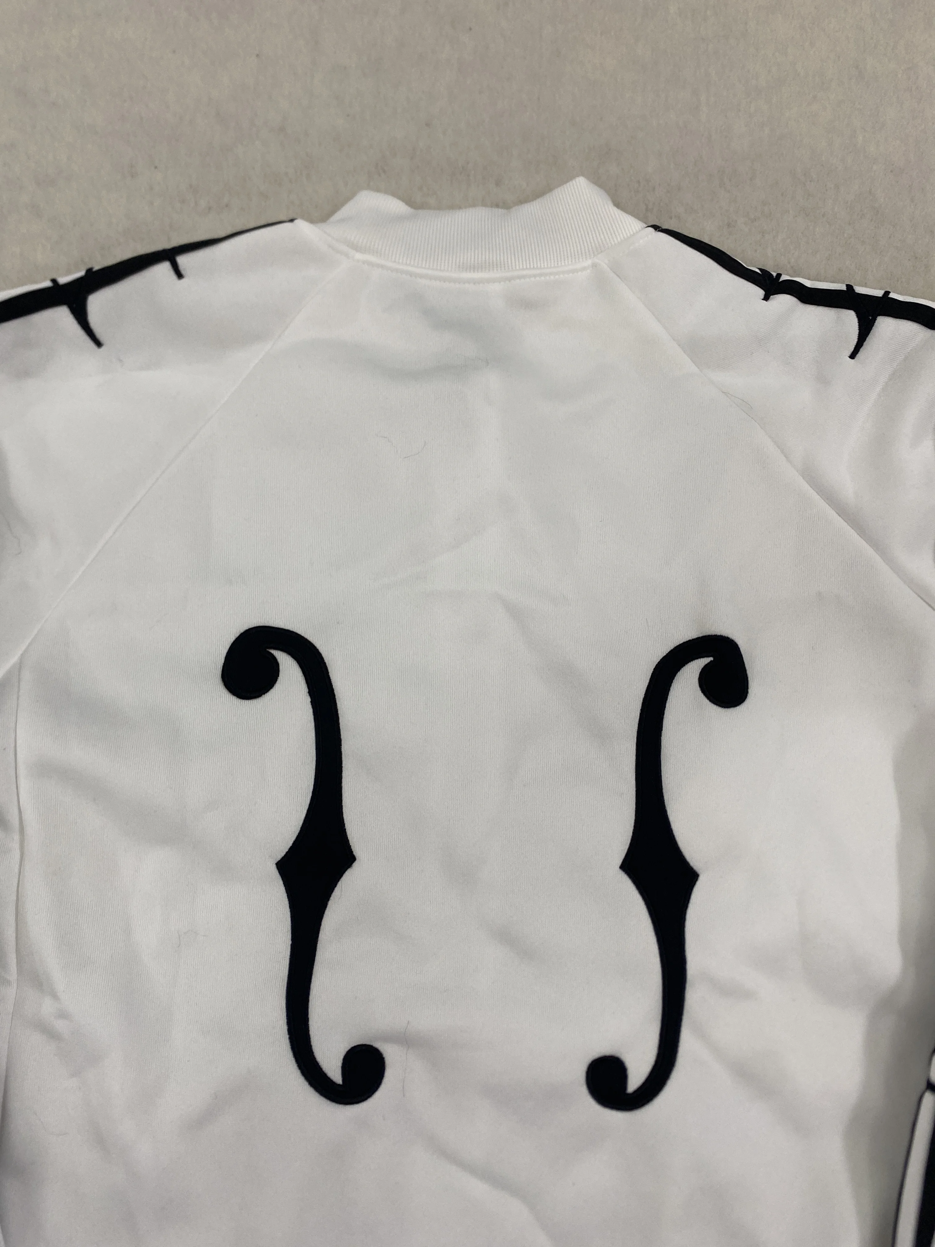 Herren Trainingsjacke mit Musiknoten-Print, Raglanärmeln, Reißverschluss, Stehkragen, Y2K Streetwear, locker geschnitten, lässiger Sport-Baseballmantel – Detail 9