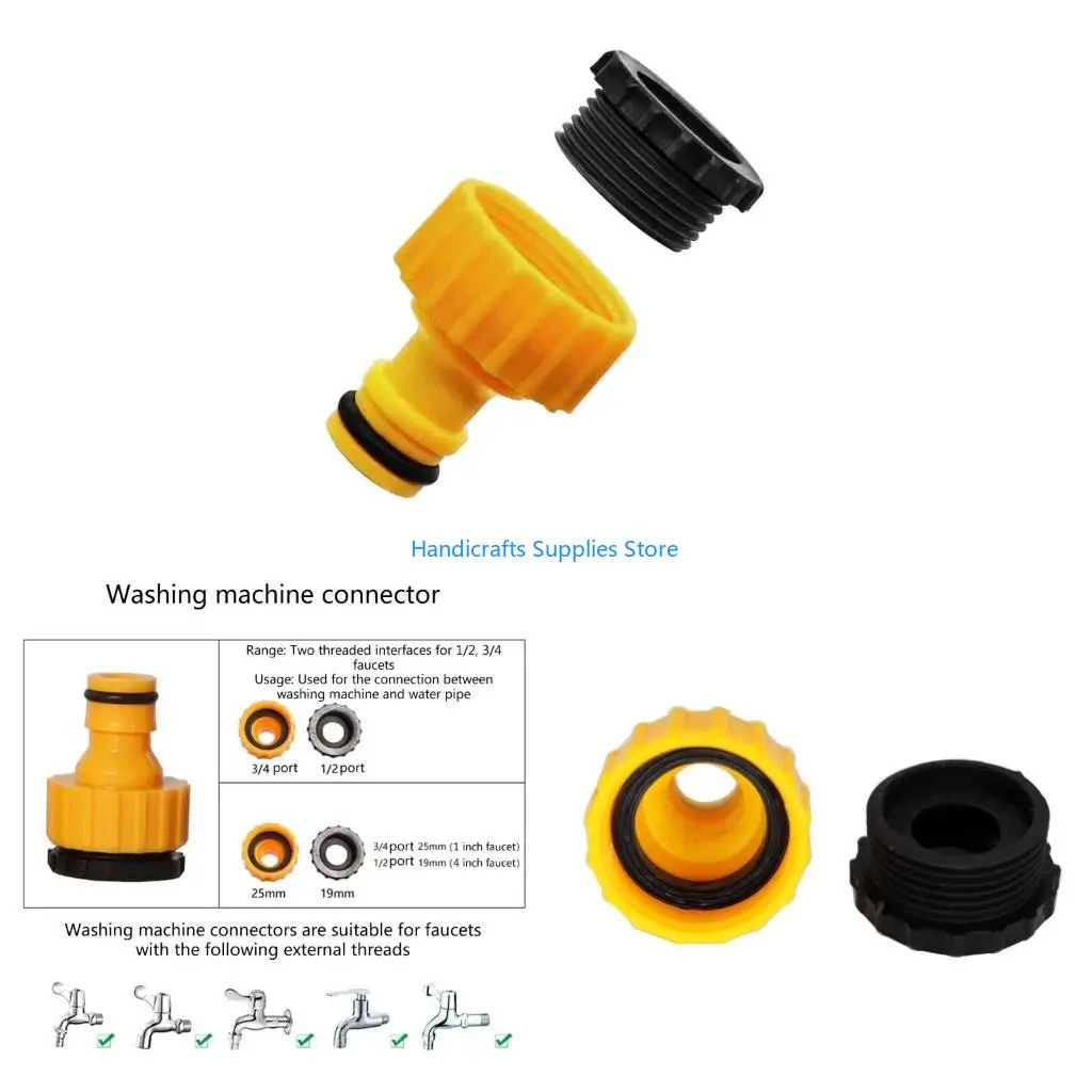 R1WA Gardening Outdoor 4/6 Point Garden Hose Adapter Tubing Connector Tap Connection