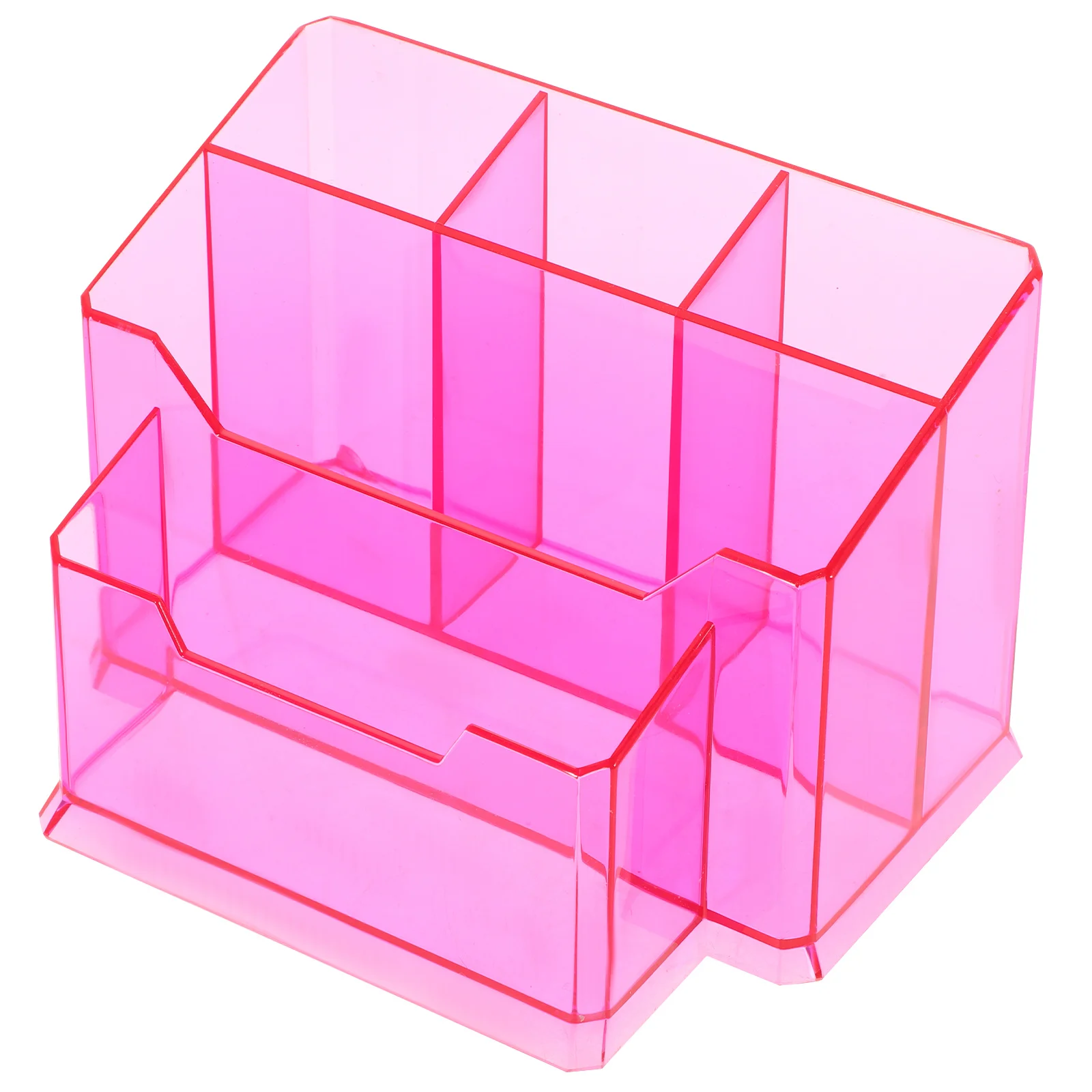 

Держатель для кистей для макияжа, органайзер с утолщенным дном, стильный акриловый органайзер для туалетного столика для лака для ногтей, ручек, карандашей