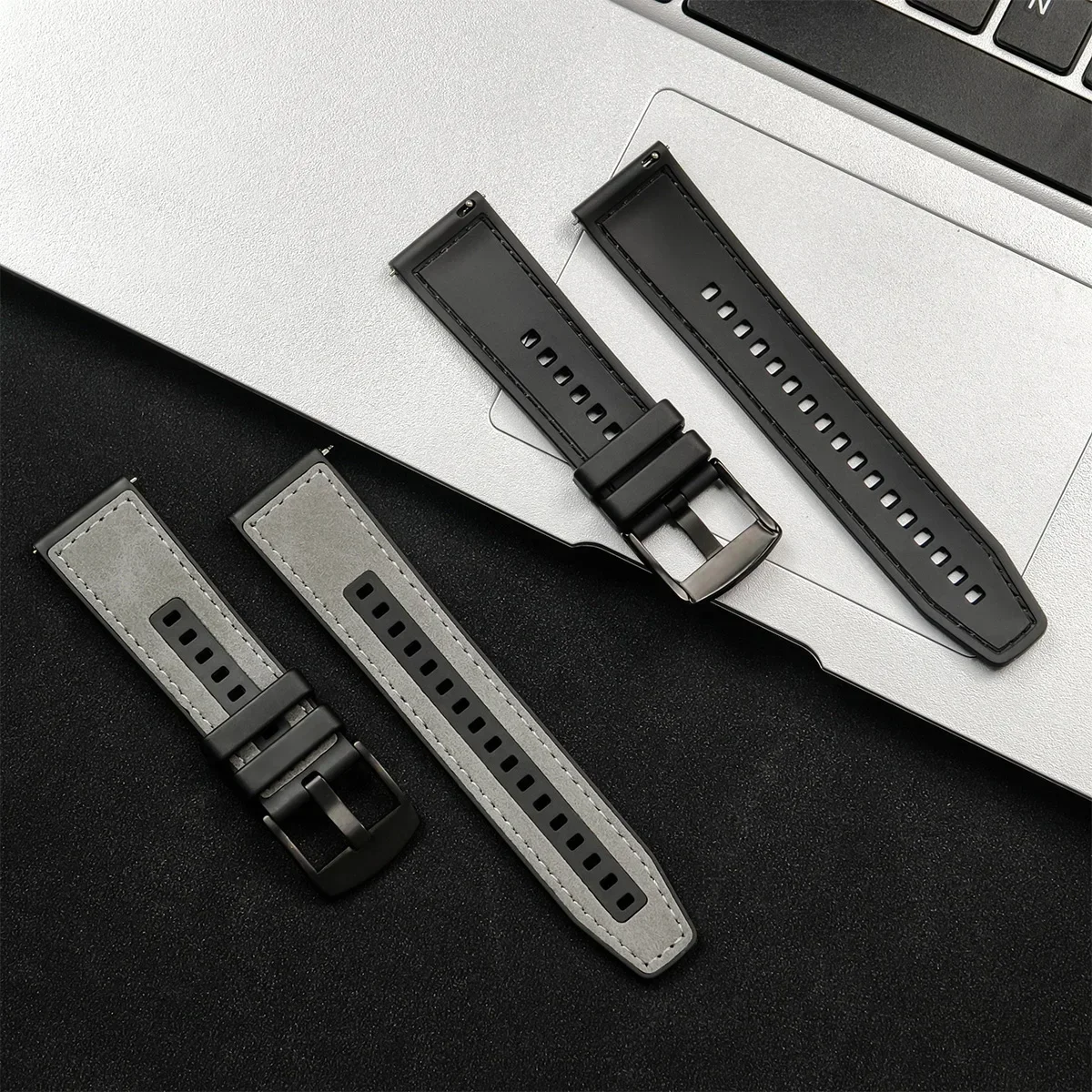 サムスンギャラクシーウォッチ3用レザーストラップ,シリコンストラップ,Redmi watch 3アクティブライトバンド,gear s3 46mm, 22mm,45mm
