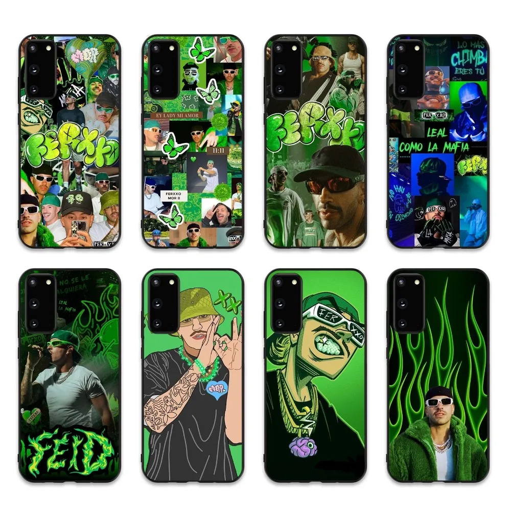 

Singer F-Feid Ferxxo Phone Case Silicone PC+TPU For Samsung S10 20 30 22 23 24 Plus Lite Ultra Cover