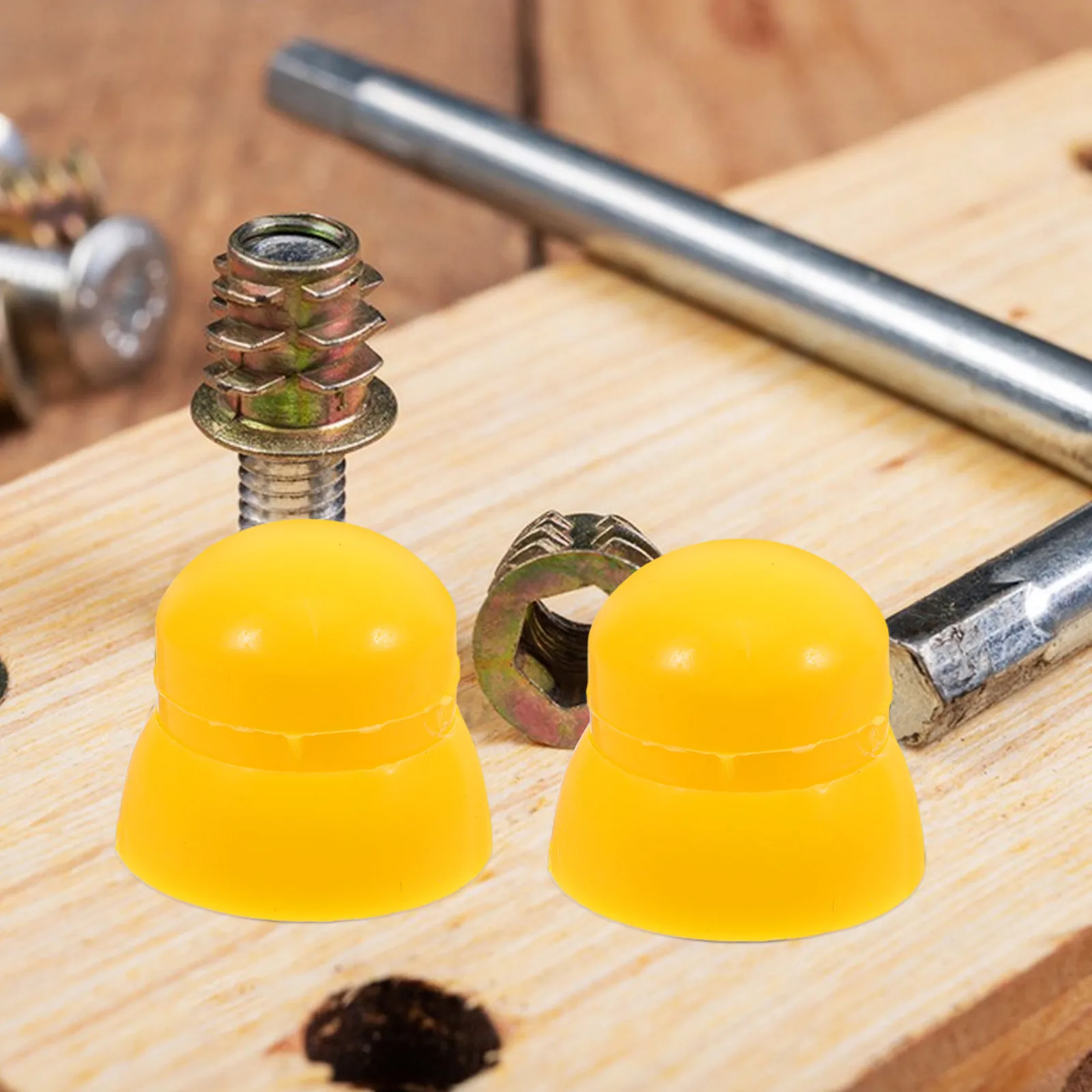 10 szt. Plastikowe nakładki na śruby do placów zabaw - Niezawodne osłonki ochronne na śruby i wkręty dla dzieci