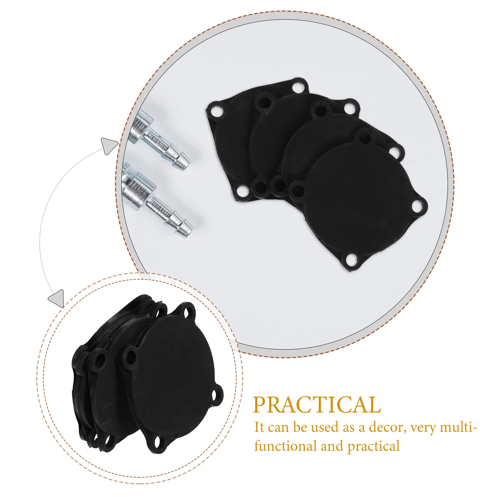 4Pcs Pressure Switch Gaskets Air Compressor Parts Heat Resistant Sealing Reusable Washers Set Air Compressor Gasket