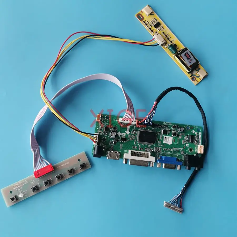 

For LC150X08 LM150X06 LM150X07 LM150X08 LCD Display Controller Drive Board Kit LVDS 20-Pin VGA+DVI+HDMI 1024x768 2-CCFL 1024*768
