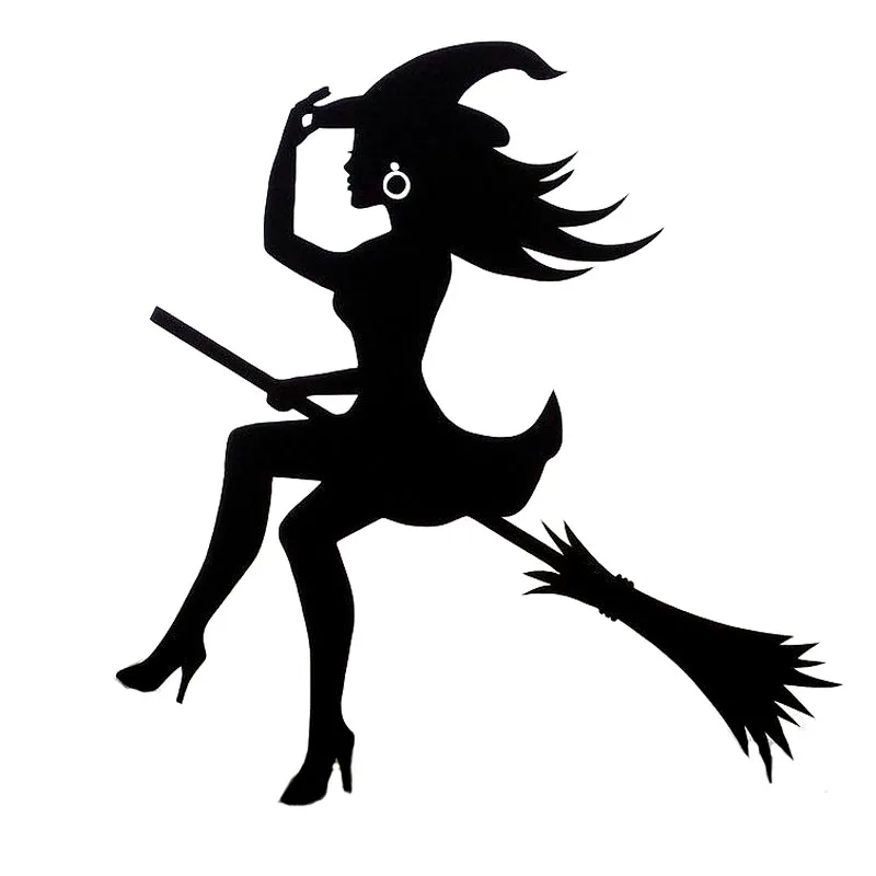 

Sexy witch fashion car stickers creative vinyl car decoration high-quality waterproof body stickers interesting decals