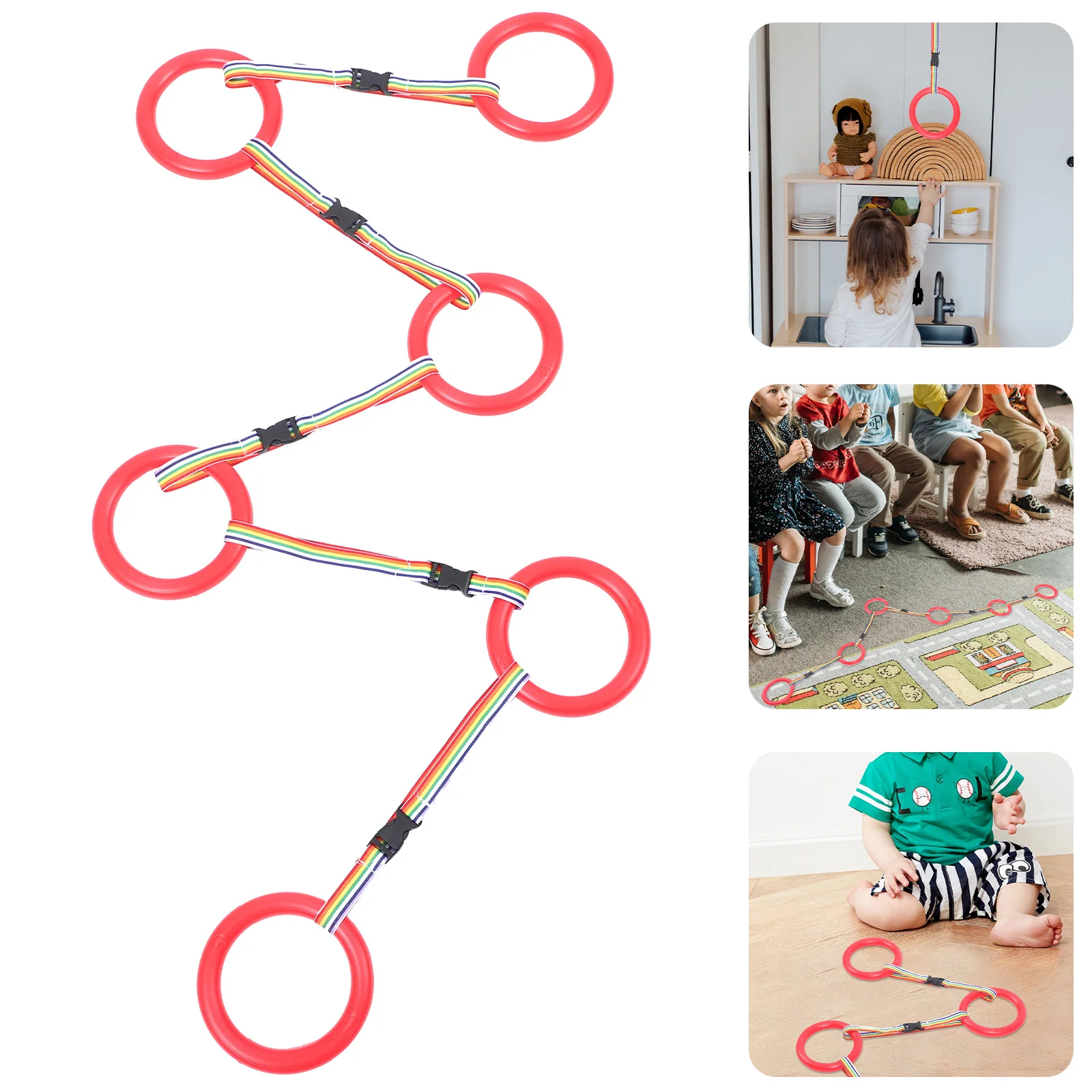 مجموعة واحدة من حبل المشي لمرحلة ما قبل المدرسة، مقود أمان للأطفال، مقبض دائري لرياض الأطفال، حبل مشي للأطفال الصغار للاستخدام الخارجي في المدرسة
