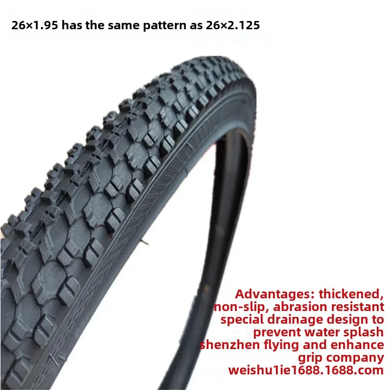 26 Inch Mountain Bike Tire 26x2.125 Thickened For Internal External Use 26x1.95/1.75/1.5 Mountain Bike Cycling Tire