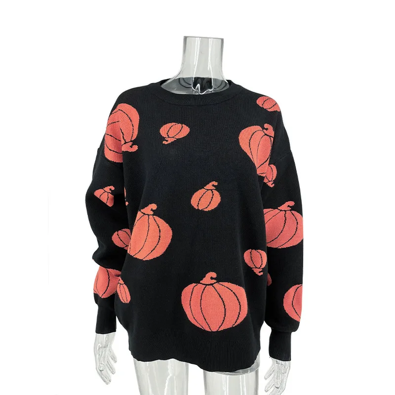 2024 New Women\'s Autumn/Winter Sweater Hoodie Halloween Fashion Sweater