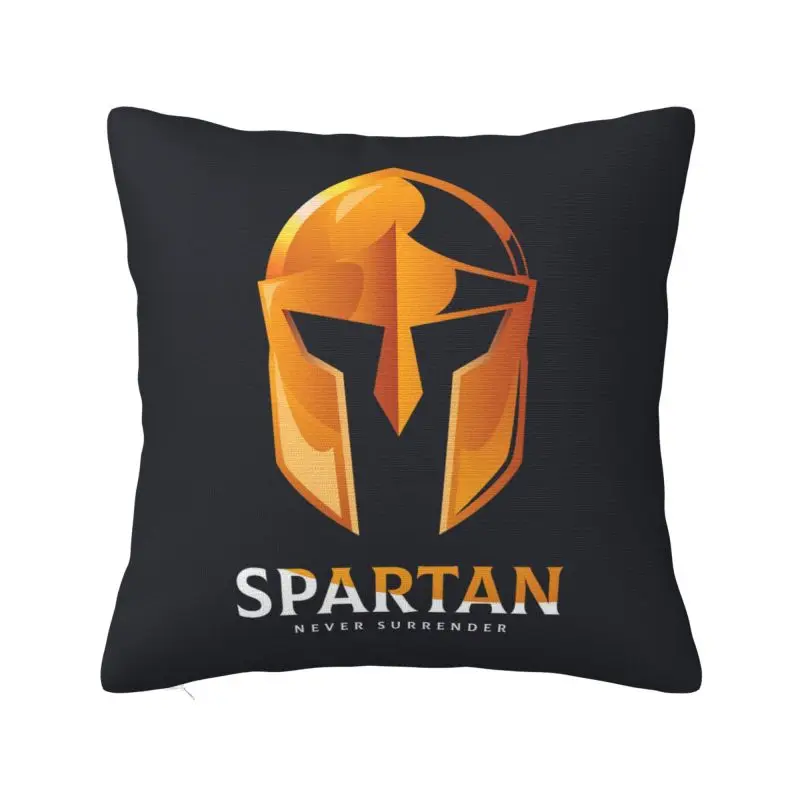Sparta Spirit Spartan Skull Throw Pillow Case for Sofa Modern Cushion Cover Car Pillowcase