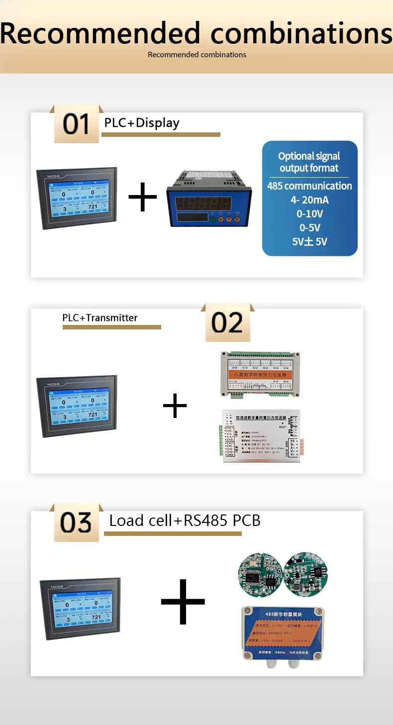 Touch-Display-Messsystem, 7 Eingänge + 16 NPN-Transistorausgänge, USB-Datenausport PLC Touchscreen-Messcontroller – Detail 7