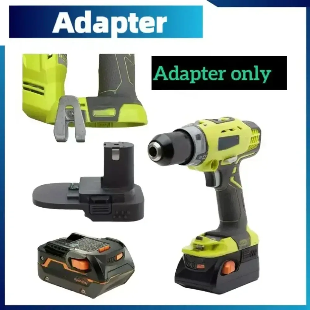 Conversor Adaptador de Bateria para Ridgid Aeg Conversor de Lítio Ryobi 18v One Plus Brushless Ferramentas sem Fio Apenas Adaptador