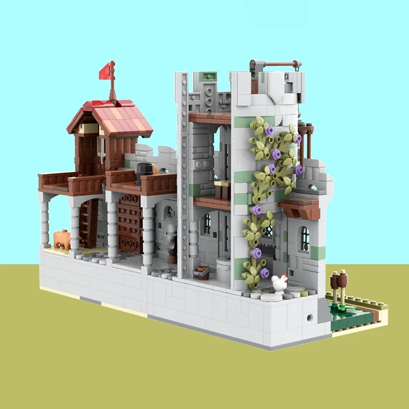 Moc Building Blocks Castello medievale Il vecchio maniero Tecnologia Mattoni modulari Modello Regali Giocattoli di Natale Set fai da te Assemblaggio
