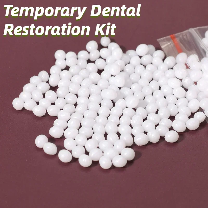 

100g Temporary Tooth Repair Beads Missing Broken Teeth Dental Tooth Filling Material Food Grade FalseTeeth Solid Glue Denture