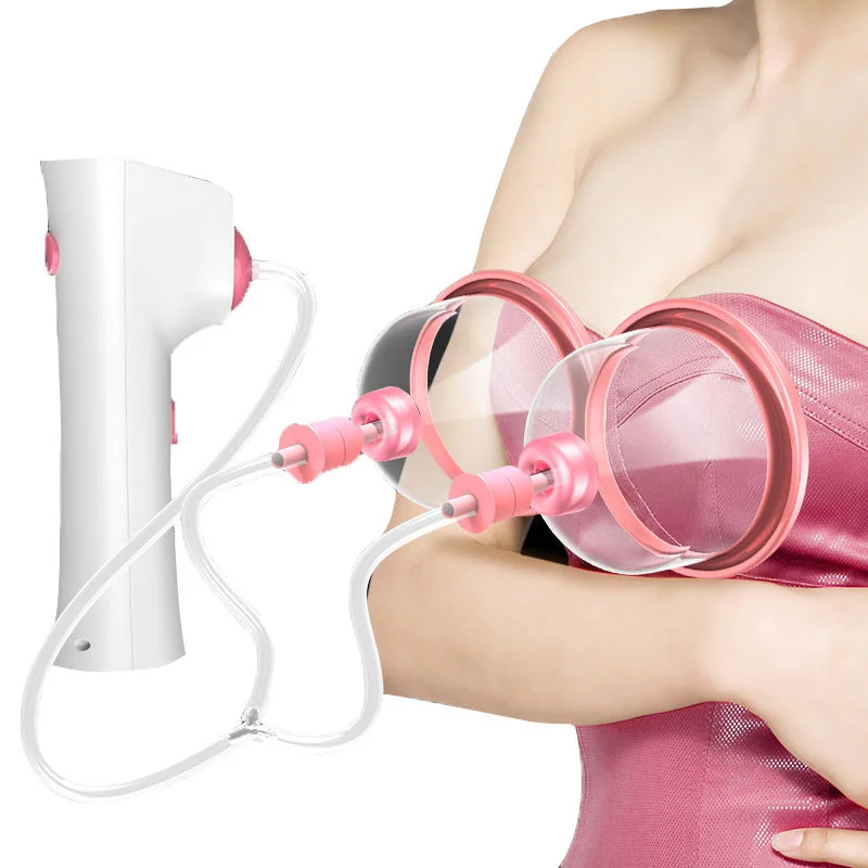 

Smart Library Hot Selling Silicone 2 Cups Breast Enhancement Machine Breast Massage Enhancer Vacuum Negative Pressure Chest Ther