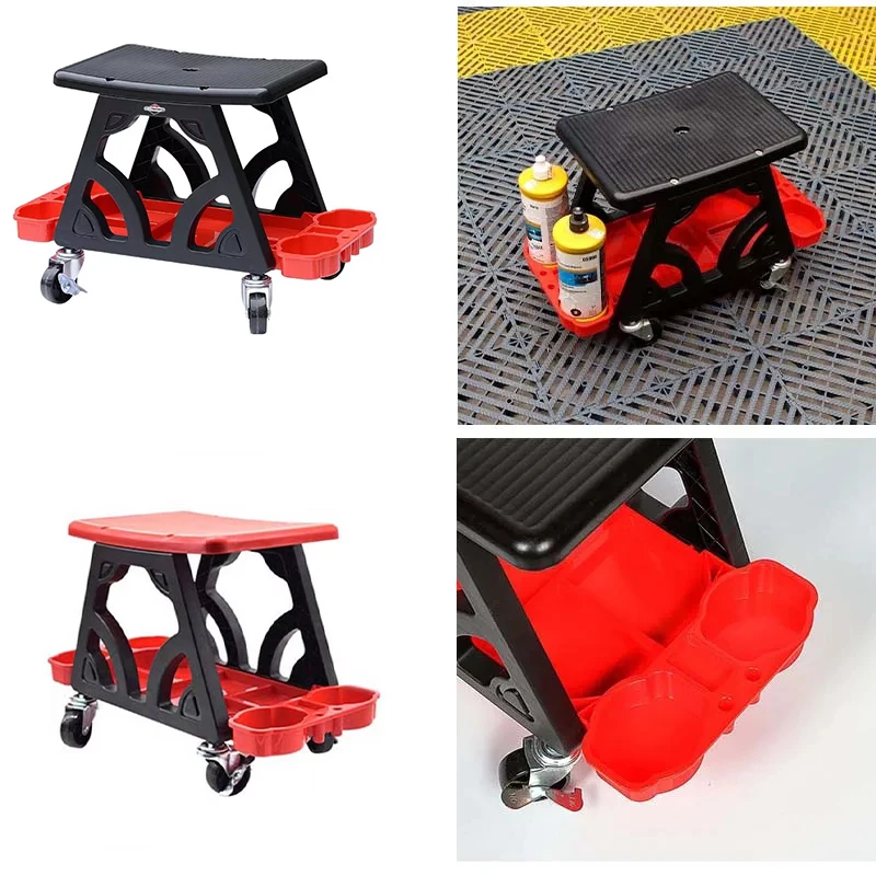 Car Wash Supplies Car Multi-Function Chair Mechanic For Wax Polishing Projects Car Creeper Stool Chair Mobile Creeper Seat