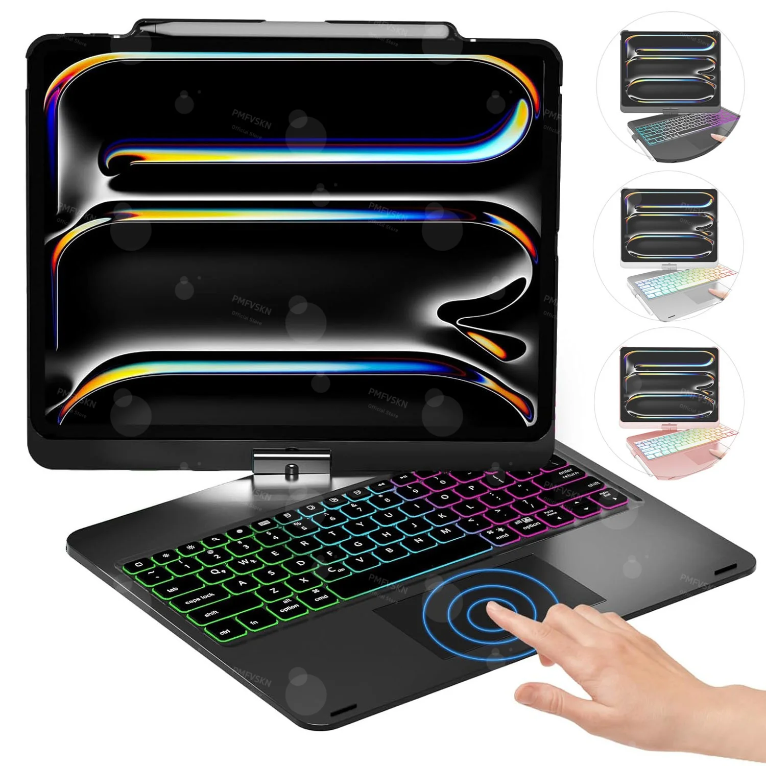 

Magic Keyboard For iPad 10th Gen 11th A16 Air 11 13 M2 M3 Air 5 4 iPad Pro 11 12.9 2018-2022 13 M4 360° Tablet Smart Cover Folio