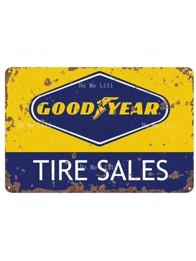 Panneau métallique Vintage Goodyear pour ventes de pneus