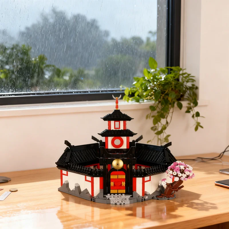 

1338pcs MOC Monastery Of Spinjitzu Ninjia Model Building Blocks DIY Gift Creative Collectible Display Decor Premium Adult Kids