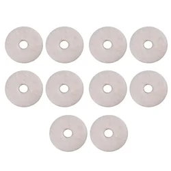 10Pcs Felt Washers For Guitar Strap Buttons Strap Pins Black/White Colors For Optional Guitar Parts & Accessories