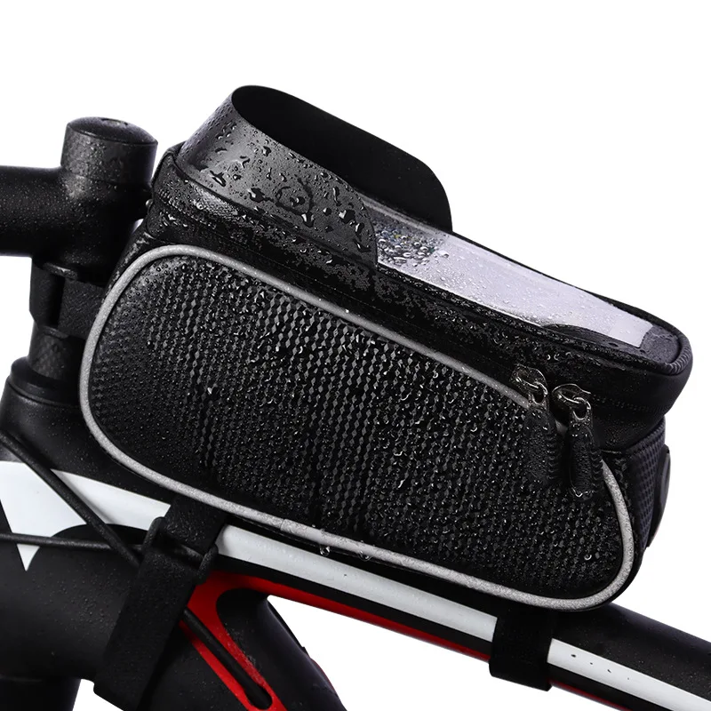 22CM Fahrrad Tasche Telefon Halter Wasserdichte Rahmen Tasche Mobile Fahrrad Touchscreen Telefon Tasche Fahrrad Zubehör