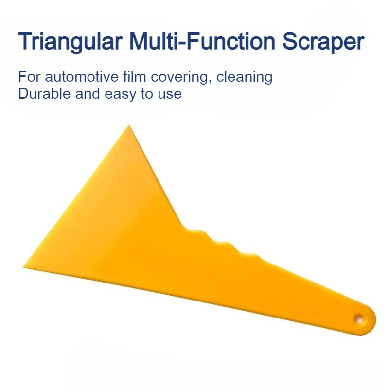 

Пластиковый треугольный скребок, желтый скребок, инструмент для очистки окон автомобиля