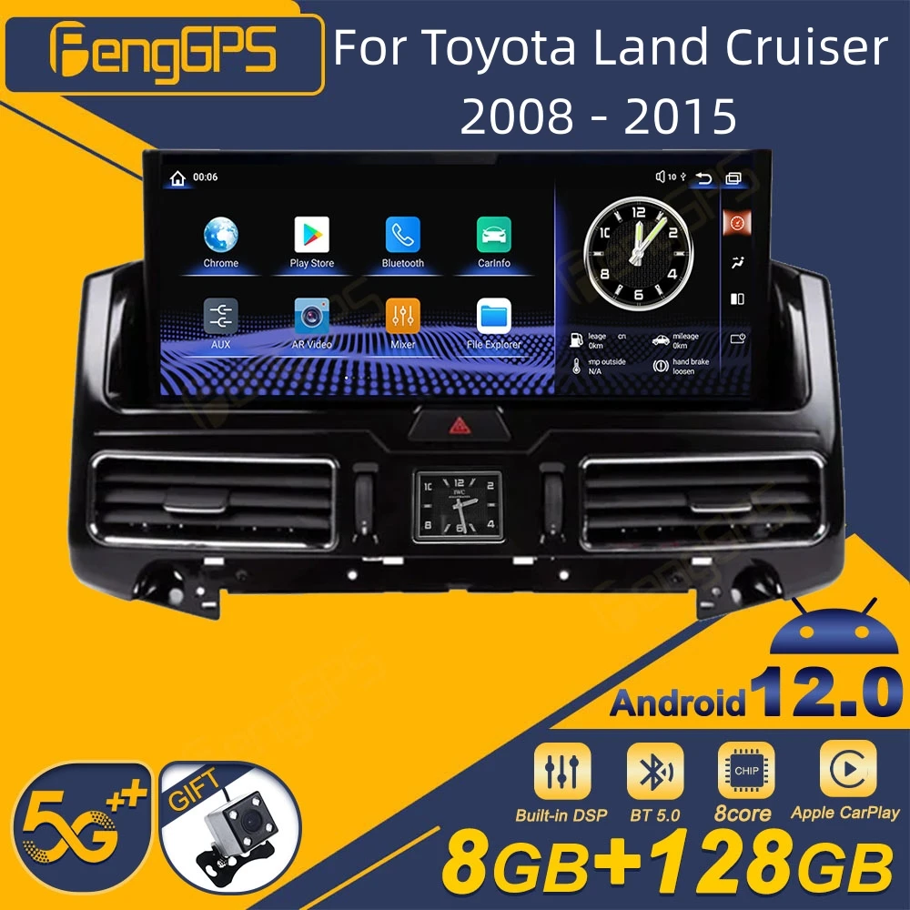 

For Toyota Land Cruiser 2008 - 2015 Android Car Radio 2Din Stereo Receiver Autoradio Multimedia Player GPS Navi Head Unit Screen