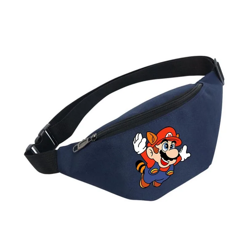 Super Mario Bros talia torba moda damska torby na ramię Cartoon duża pojemność torebka Crossbody sportowa torebka na klatkę piersiową prezenty dla