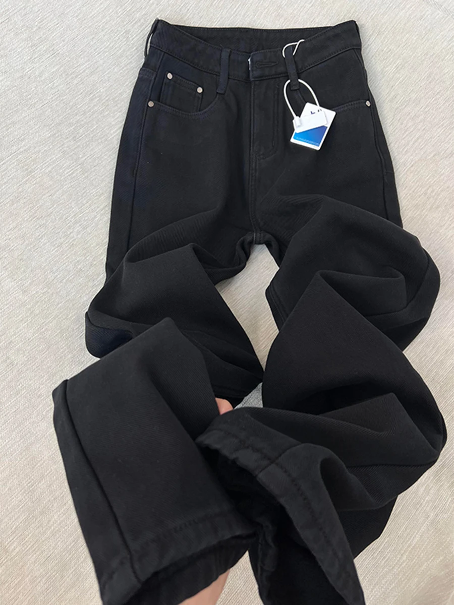 

Cleanfit Men's Straight Leg Fleece Lined Jeans Youthful Style mid Waist Long Trousers for Teenage Boys Trendy Autumn Winter J...