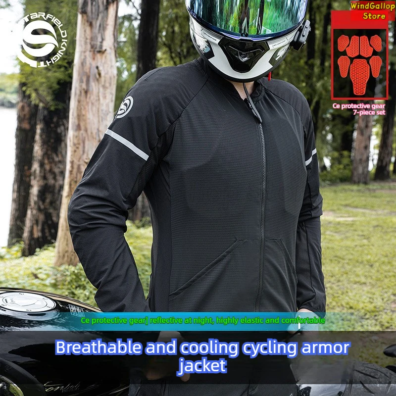 

Motorcycle Armor Clothing Men Women Summer CE Class Cycling Clothing Mesh Locomotive Breathable Soft Armor Protector