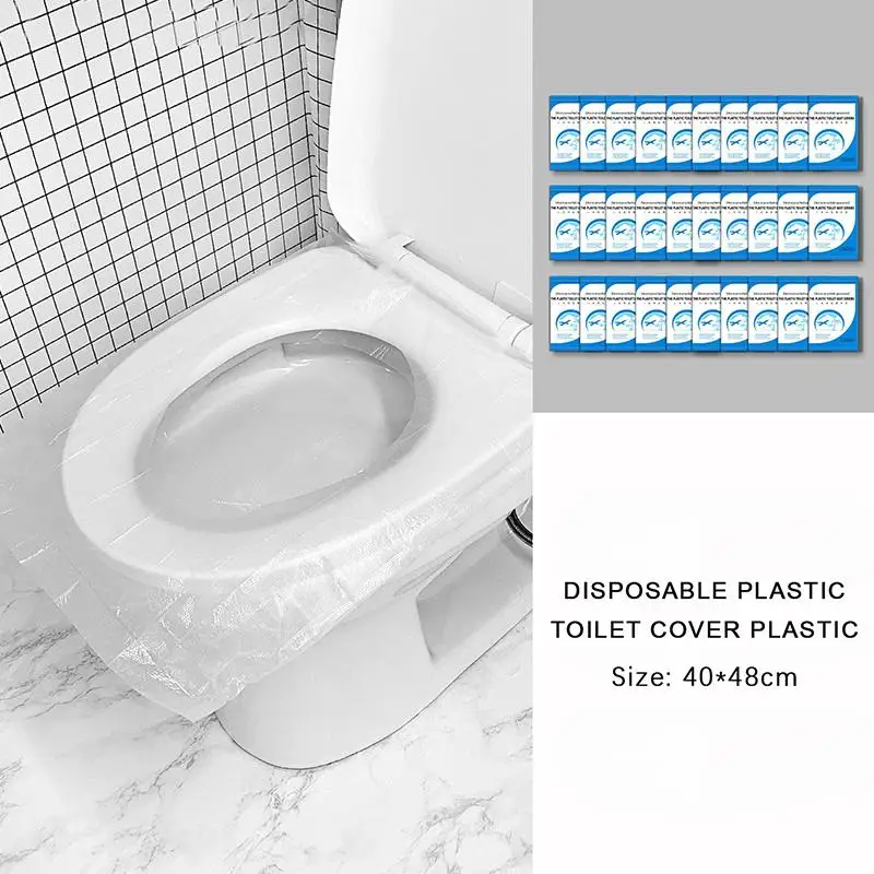 50Pcs Toilet Seat Cover Toilet Lid for Bathroom Accessories Bowl Disposable Mat Protector Products Household Merchandises Home