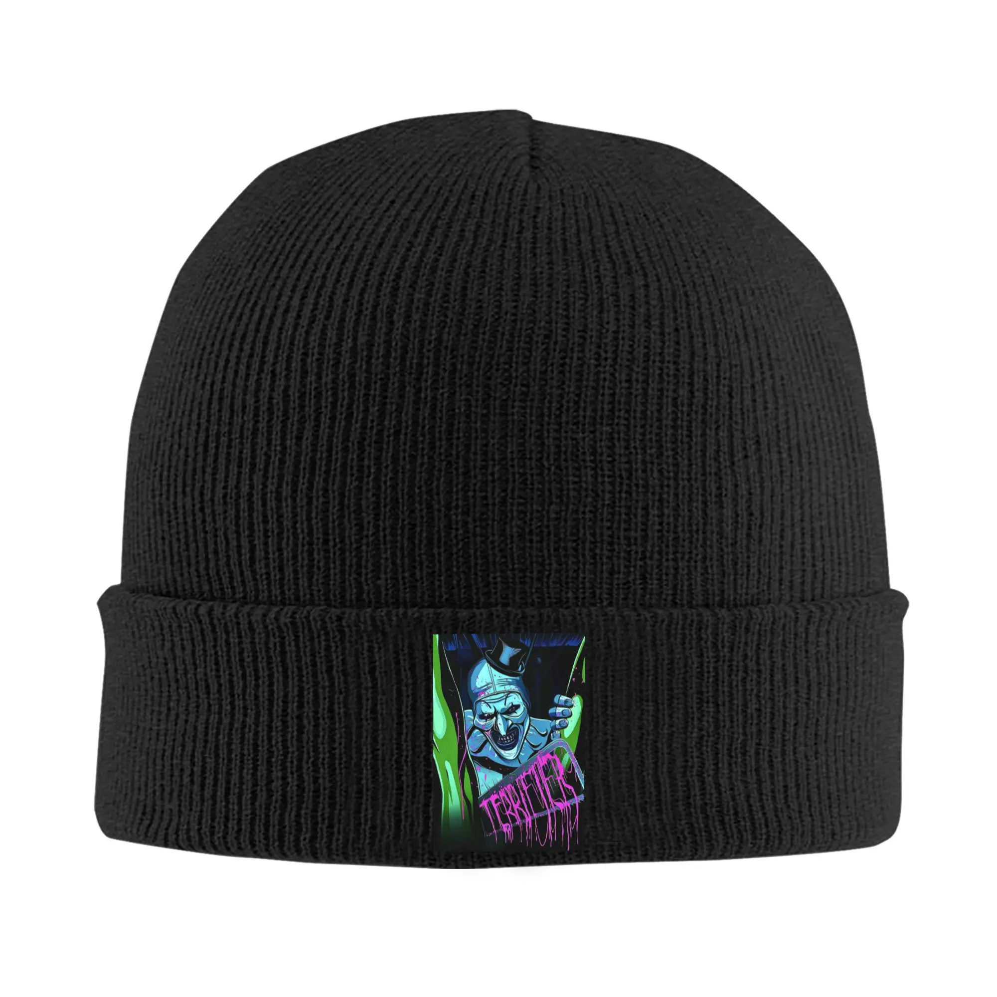 Horror T-Terrifiers Halloween Moive Skullies Beanies Caps Hip Hop Winter Warm Women Men Knitted Hat Unisex Adult  Bonnet Hat
