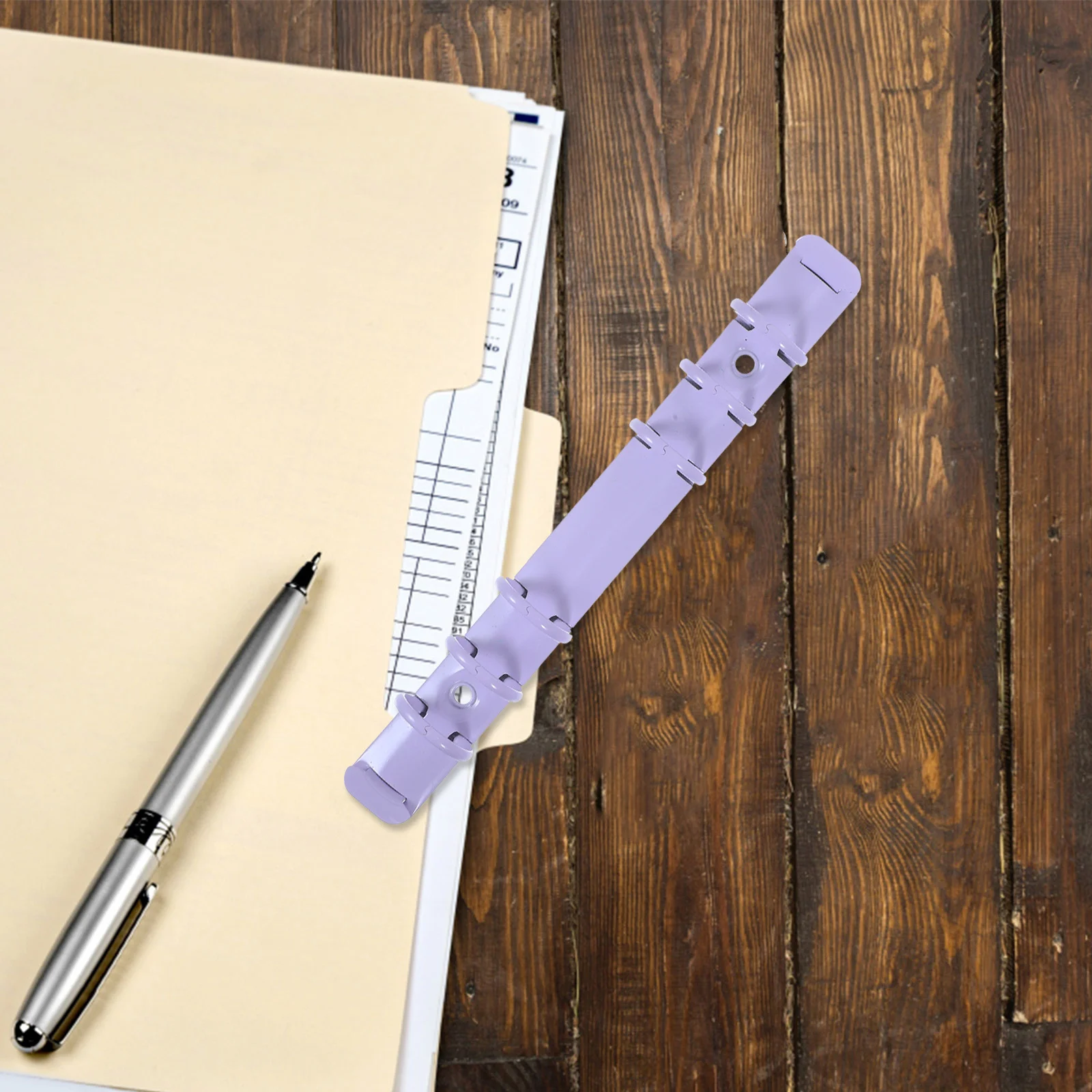 2 قطعة معدنية فضفاضة ورقة الموثق آلية كليب ل مخطط دفتر الموثق المنظم ورقة العمود الفقري ملزمة كليب DIY بها بنفسك