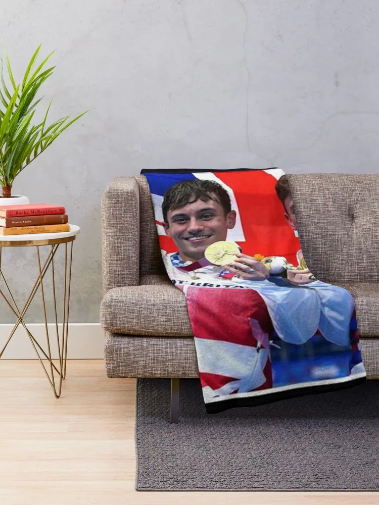 Tom Daley Throw Blanket Cute Soft Beds warm winter Blankets