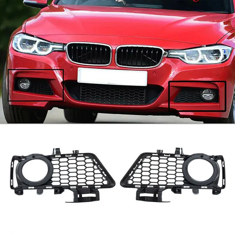 51118054156, 51118054155 Front Bumper Lower Fog Light Grille for -BMW 3 Series F30 F31 LCI M-Sport 2011+