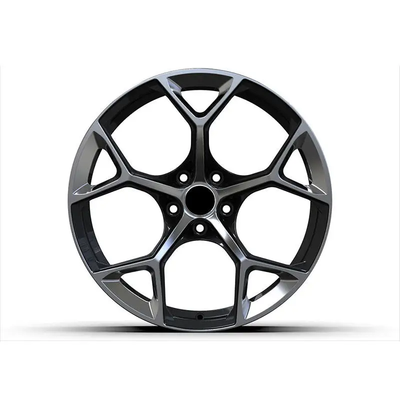 Car Wheels Design Forged 18 19 20 21 22 Inch Forged Alloy Customized For Audi Aluminium Alloy Bright Black Polished Surface
