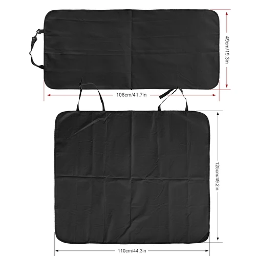 Imagen 2 del producto OEMASSIVE-cojín trasero impermeable para perro, cubierta para asiento de coche, esteras protectoras, manta para banco trasero, cubierta para asiento trasero