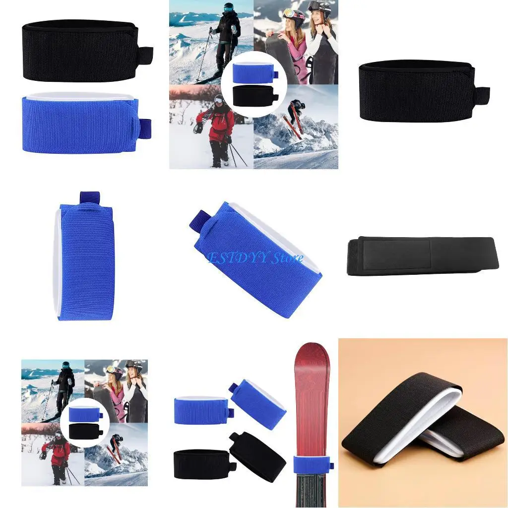 

G6DE Snowboard Strap Ski Board Fixing Wrap Skis Snowboard Binding Strap Ski Fasteners Ski Tie Wrap Fastening Fixing Strap