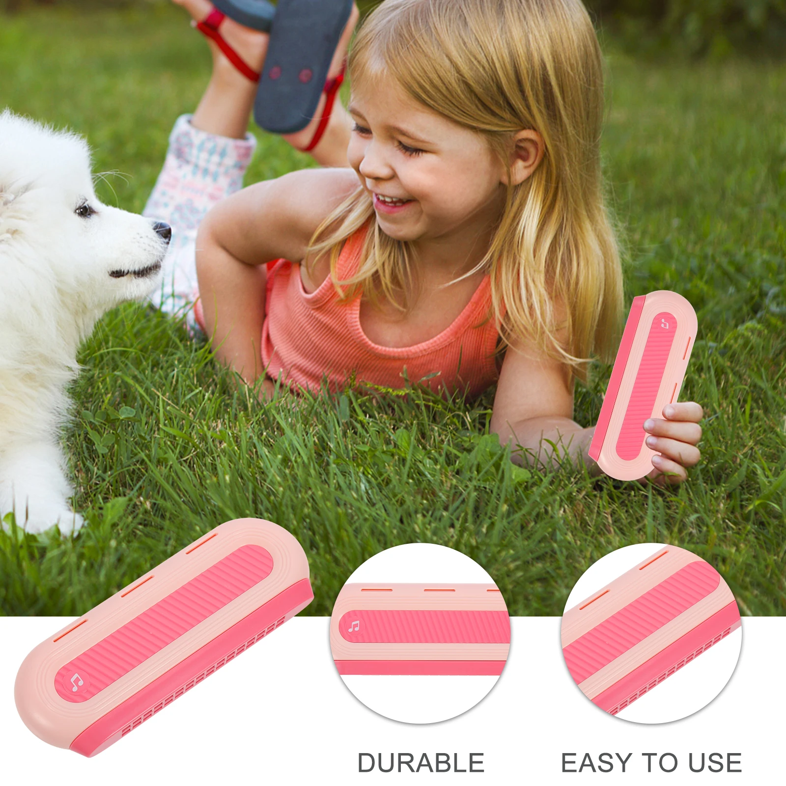 

Toy Beginner's Harmonica Diatonic Kids Toddler Puzzle Musical Instrument Pink Toys for