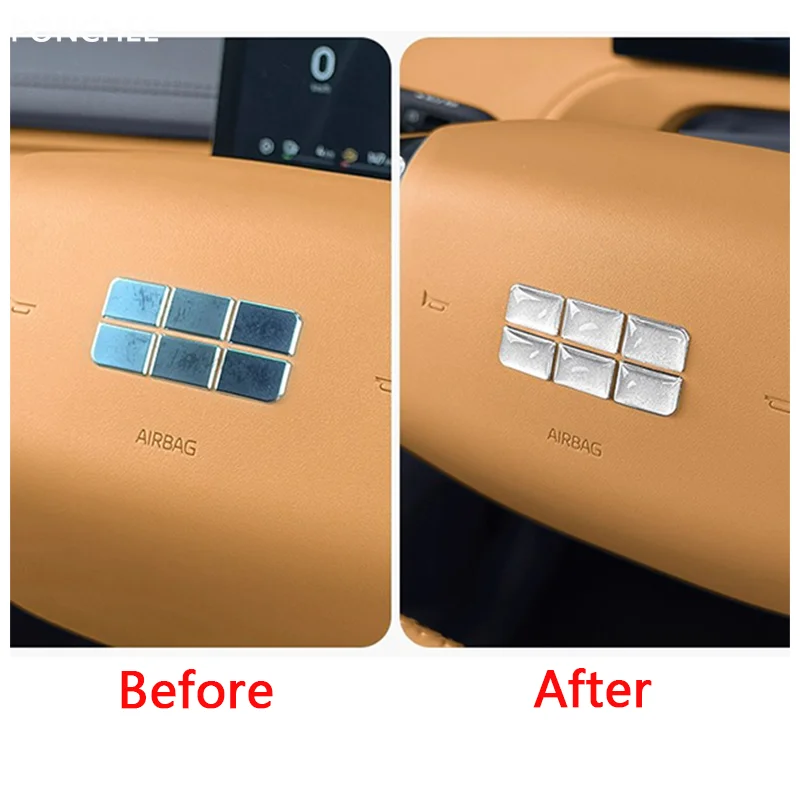 New For Geely Galaxy Starship 7 EM-i 2025 Steering Wheel Car Logo Sticker Front Car Logo Drops Glue Paste Automobile Supplies