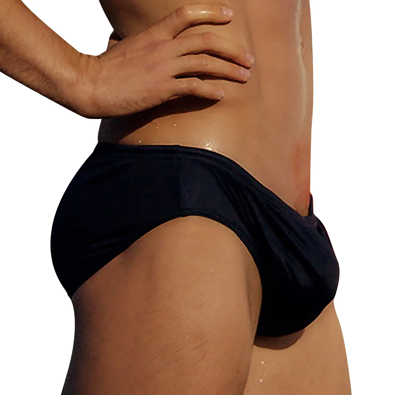Men's Swim Mini Briefs beach pants Surfing Low-waist Sexy Surfboard Solid Color Swimwear Padded Push-up Swimming swimsuits