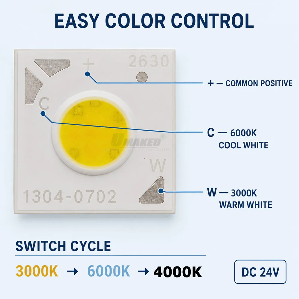 10Pcs LED COB Changable1304 1507 CRI90 DC24V 120lm/W Dimmable By Witch San'an Chip Light Bead Ball Tracking Down Lamp Source DIY