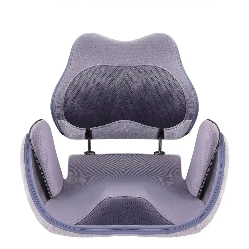 Portable vibrating lumbar massager, back and hip airbag massage pad