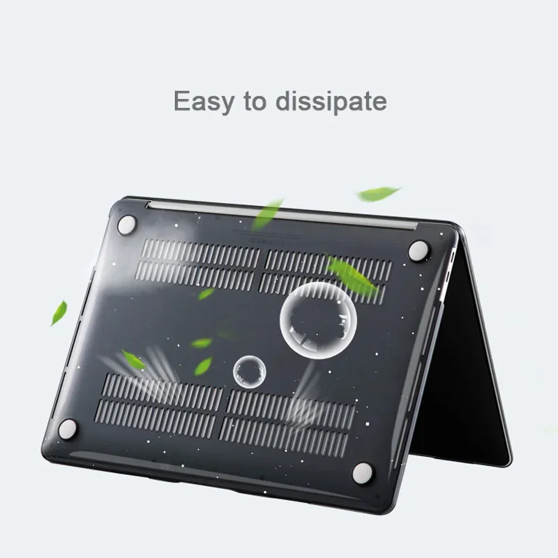 Glitter Starry Sky Sleeve Case for Apple Macbook Pro Air Clear Transparent Laptop Bag 16.2 14.2 13.3 13.6 inch Plastic Cover