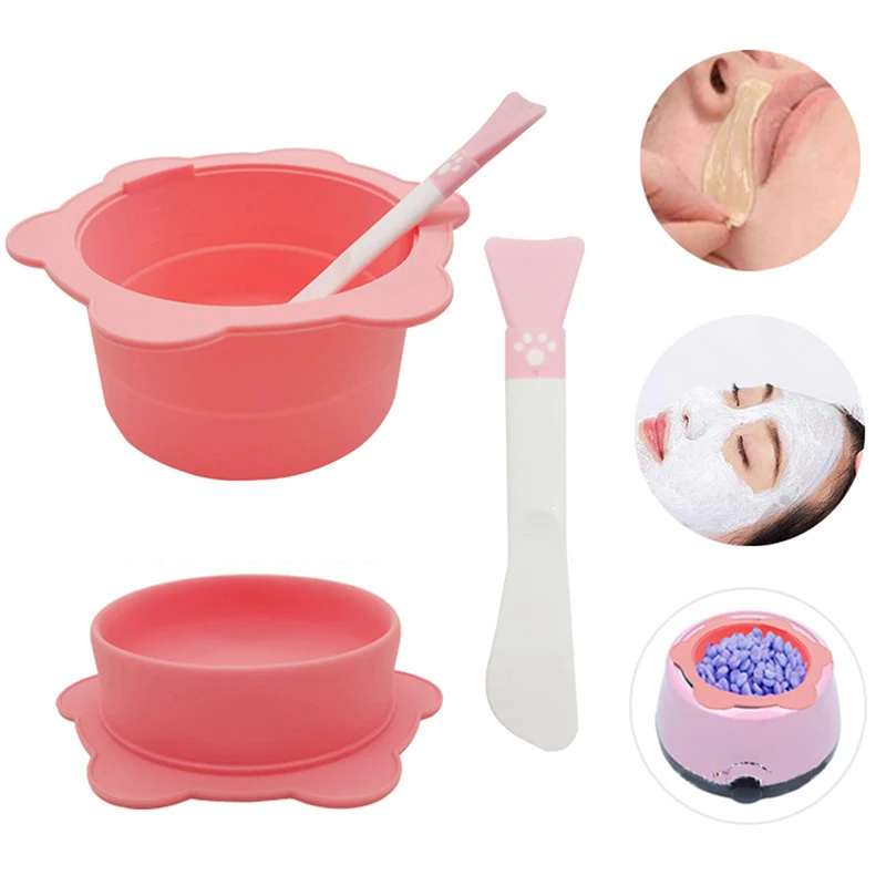 Wax Warmer Heat-resisting Silicone Bowls Hair Removal Wax Replacement Pot Silicone Bowls Hair Removal Reusable Waxing Pot Bowl