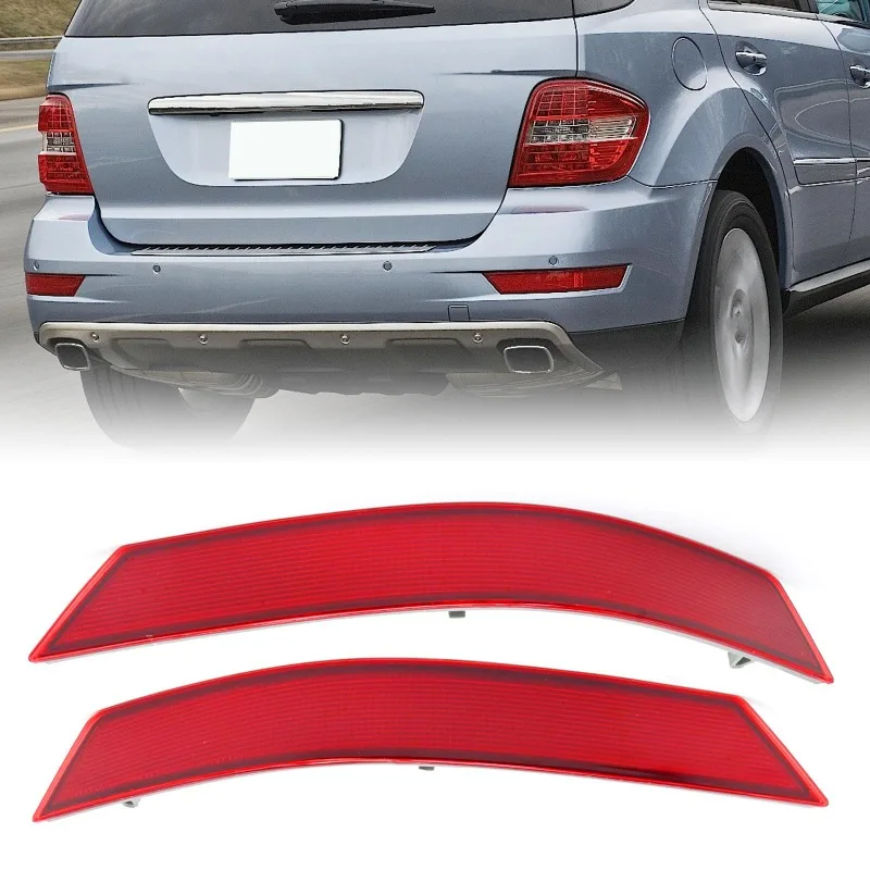 

Reflective Strips For Mercedes Benz ML Class W164 2009 2010 2011 Car Rear Bumper Reflector Red Lens Warning Strip 1648200374