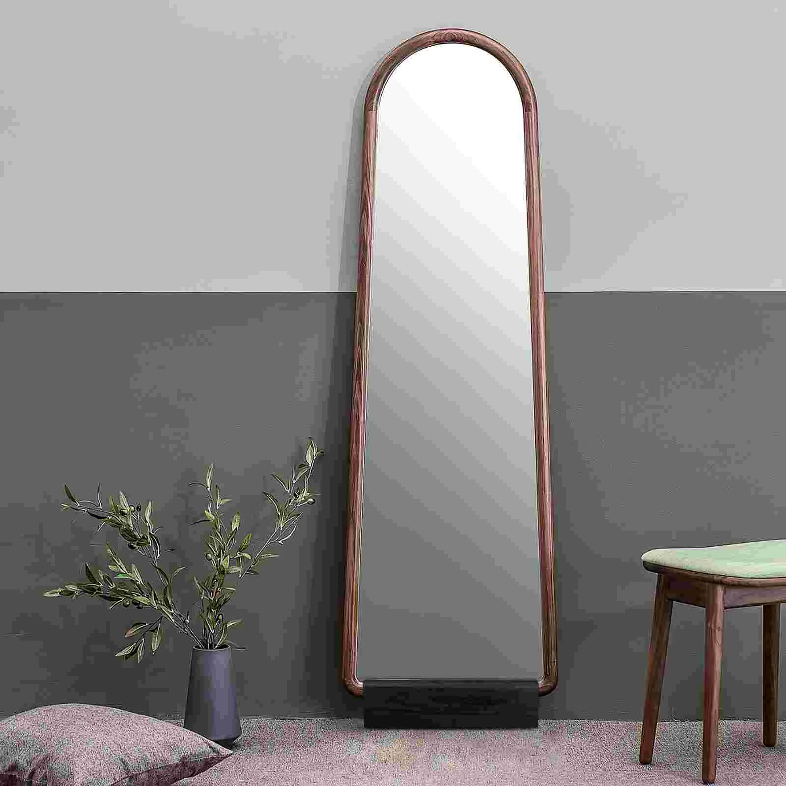 Solid Wood Light Mirror Base Support Frame Wooden Multi-use Stand Decoration for Fixed Holder