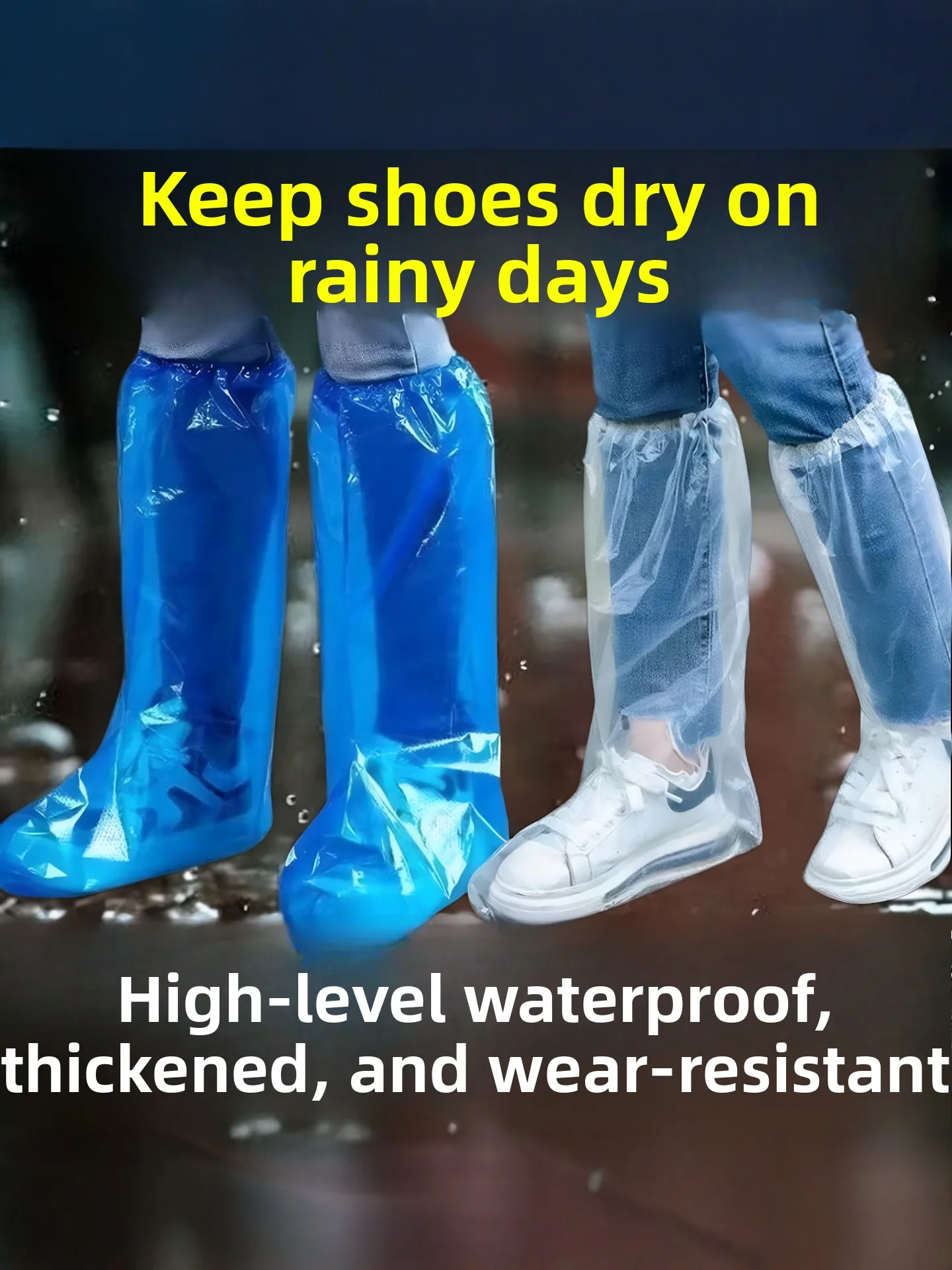 disposable-high-tube-long-tube-shoe-covers-waterproof-non-slip-thickened-wear-resistant-rainproof-shoe-covers-portable-rain-d