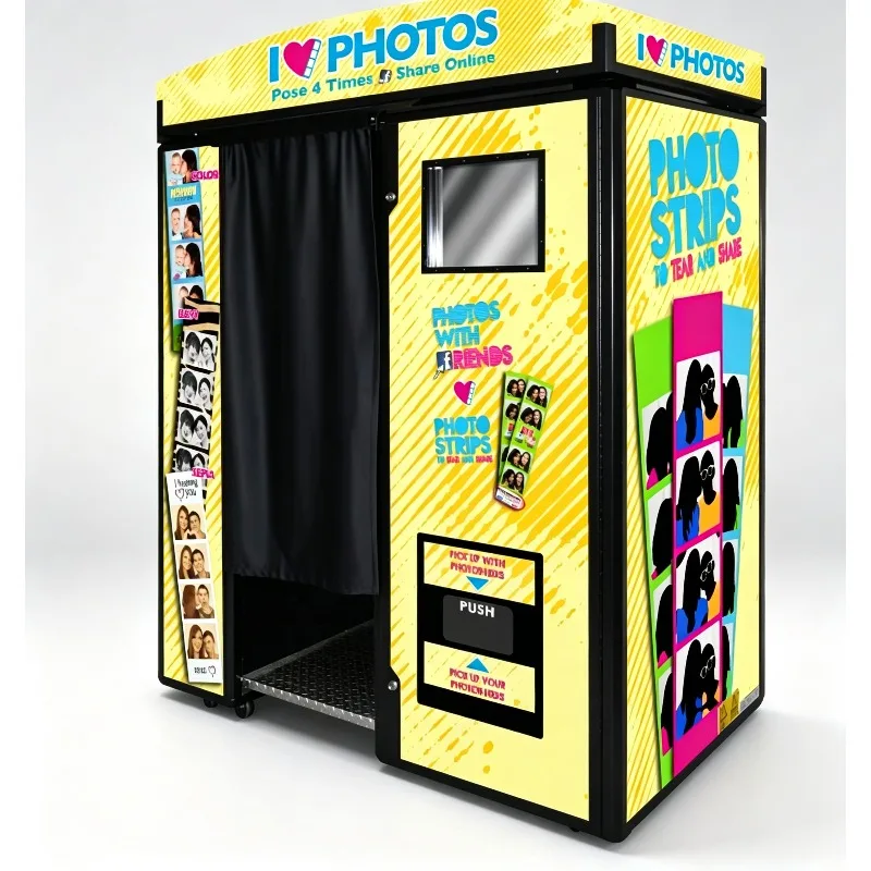 Custom Digital Photo Booth Vending Machine Touch Screen Photo Booth CE Certified Photo Booth Kiosk Manufacturer in UK/EU