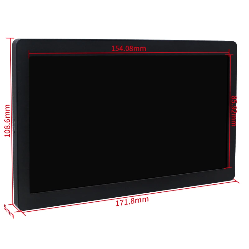شاشة سينكنداري 7 بوصة من النوع C 1024*600 IPS LCD تدعم سطح المكتب ووضع ممتد معلومات الأجهزة AIDA64 شاشة USB محمولة