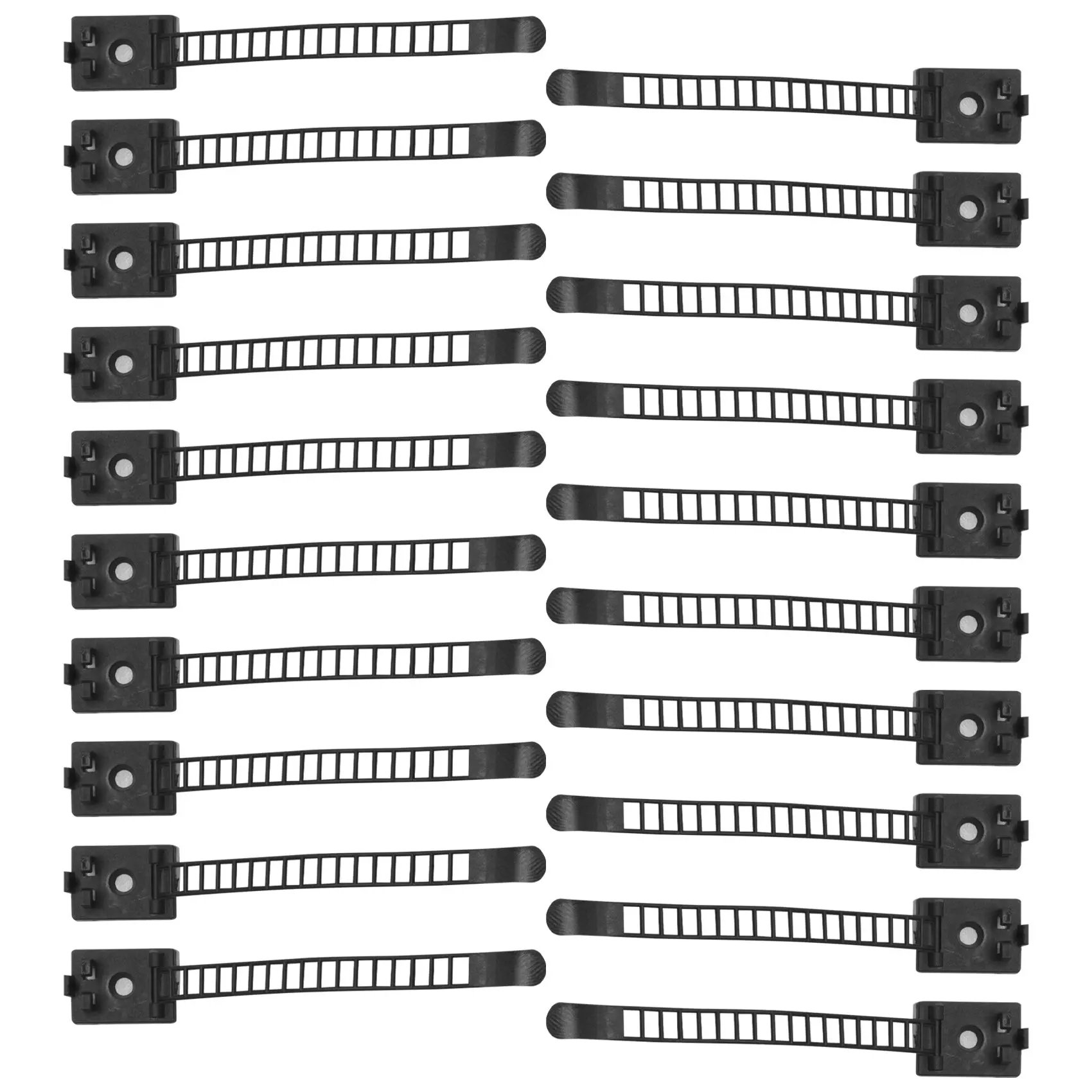 Adjustable Cable Holder Set Management, Cable Clips of Cable Fixing Wire Holder with Adhesive Secured Backing